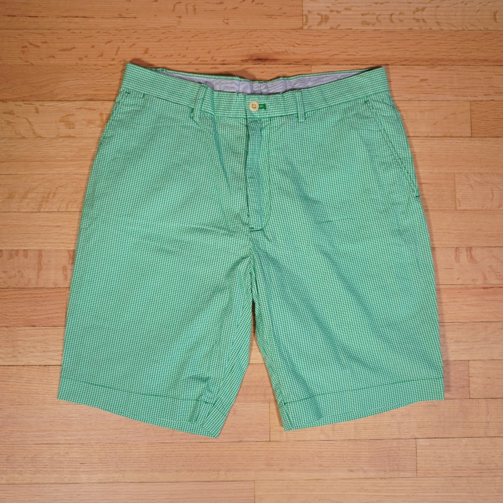 Polo Golf Ralph Lauren Green Shorts Size 32 100% Cotton Brand New